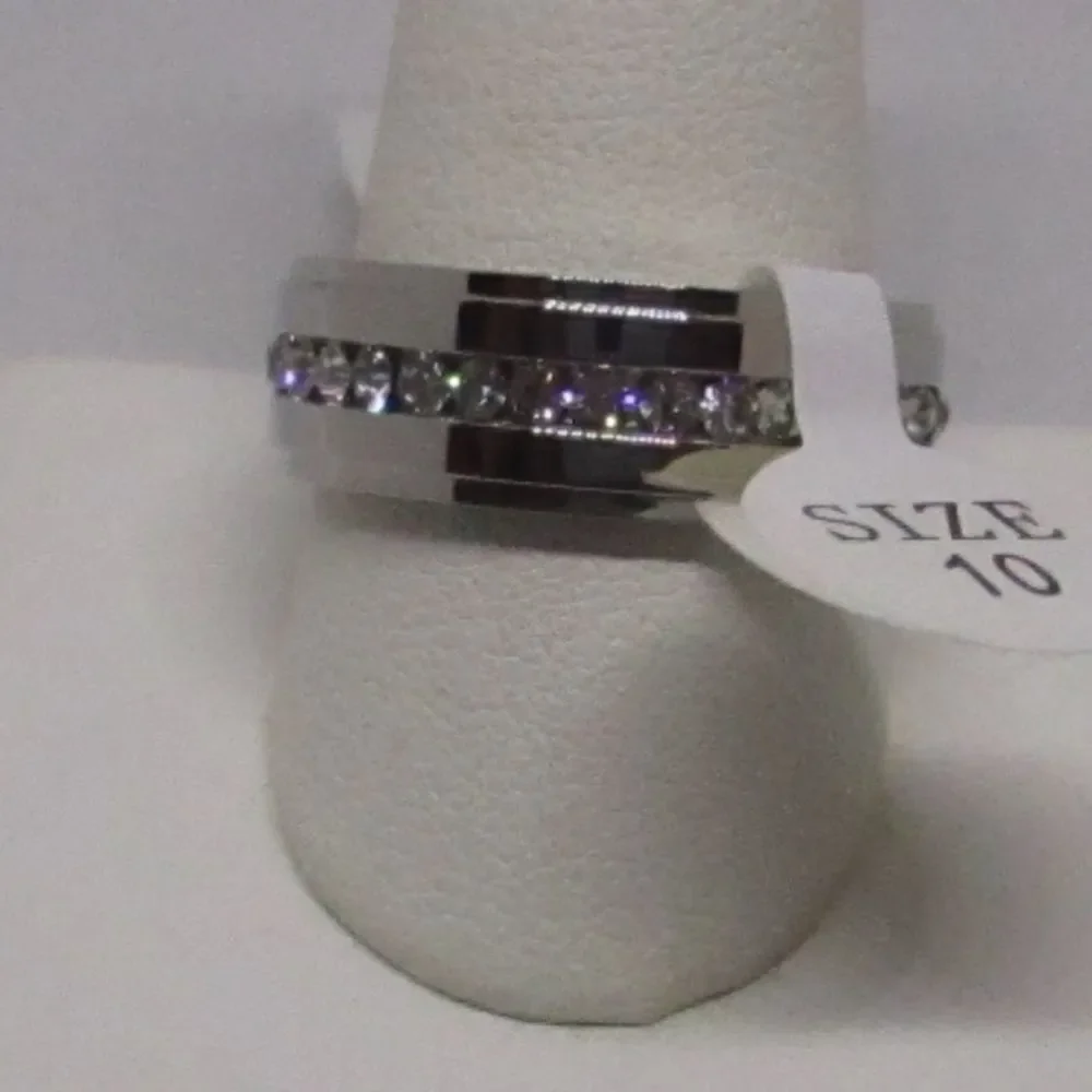 Austrian Crystal Ring Stainless Steel
